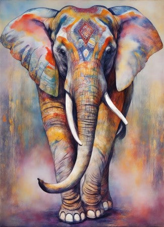 Abstrakt elefant