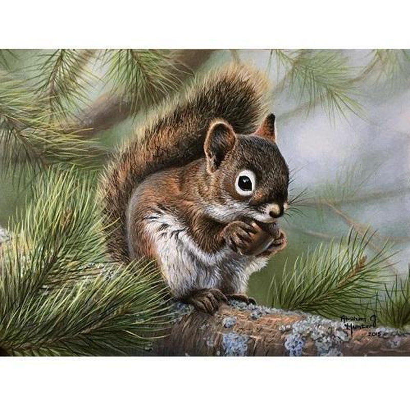 Ekorre Diamantmålning | Eget foto diamantmålnings | Diamond painting | Fyndiq | Sverige