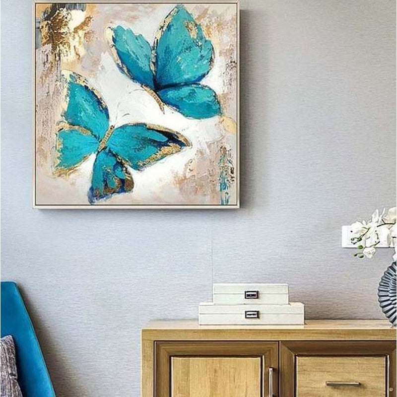 Fjärilar teckning från 50x50cm Diamantmålning | Eget foto diamantmålnings | Diamond painting | Fyndiq | Sverige