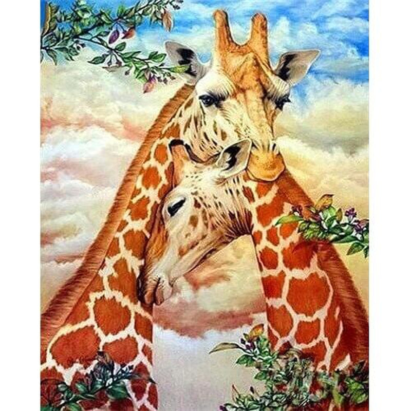 Giraffer - Måla efter nummer Diamantmålning | Eget foto diamantmålnings | Diamond painting | Fyndiq | Sverige