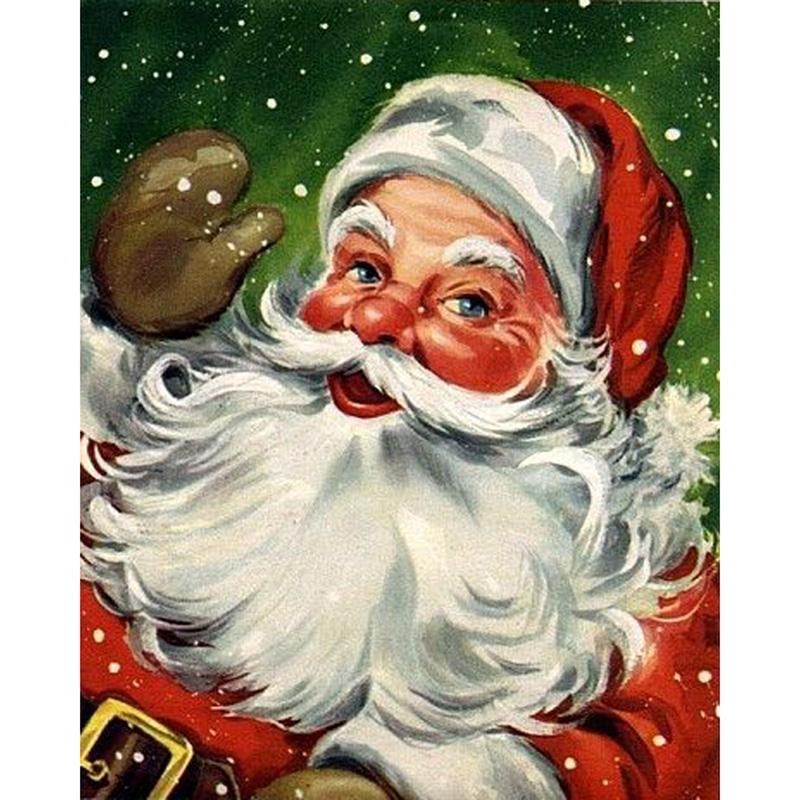 Glad Jultomte Diamantmålning | Eget foto diamantmålnings | Diamond painting | Fyndiq | Sverige
