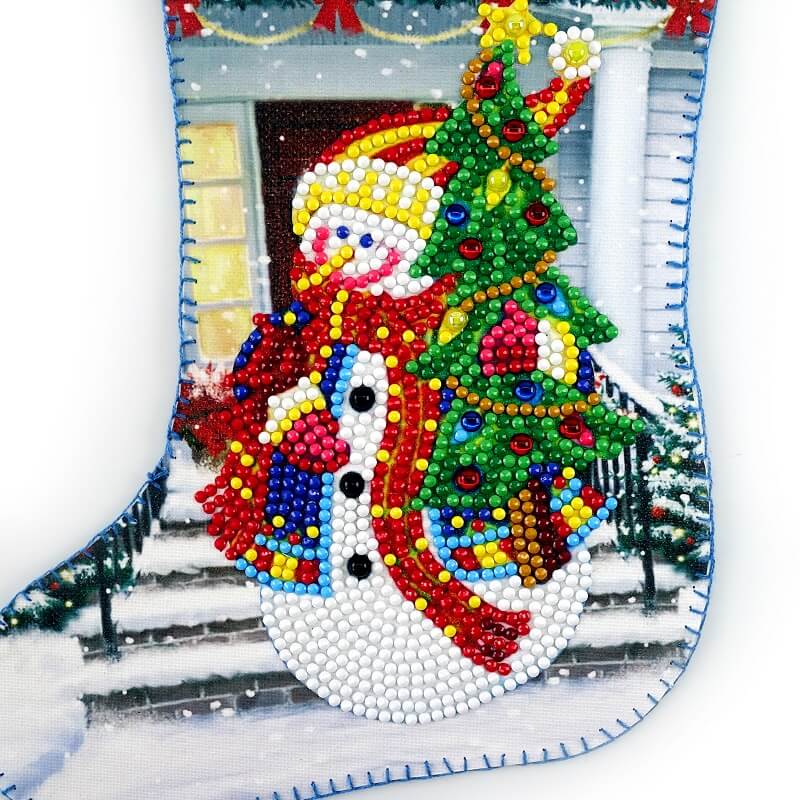 Gör din egen julstrumpa Diamantmålning | Eget foto diamantmålnings | Diamond painting | Fyndiq | Sverige