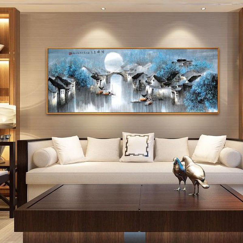 Japanska hus från 40x100cm Diamantmålning | Eget foto diamantmålnings | Diamond painting | Fyndiq | Sverige