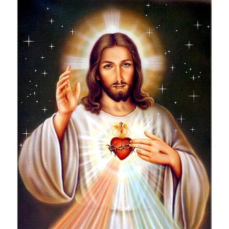 Jesus Kristus Diamantmålning | Eget foto diamantmålnings | Diamond painting | Fyndiq | Sverige