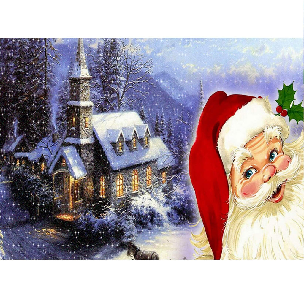 Julkyrka Diamantmålning | Eget foto diamantmålnings | Diamond painting | Fyndiq | Sverige