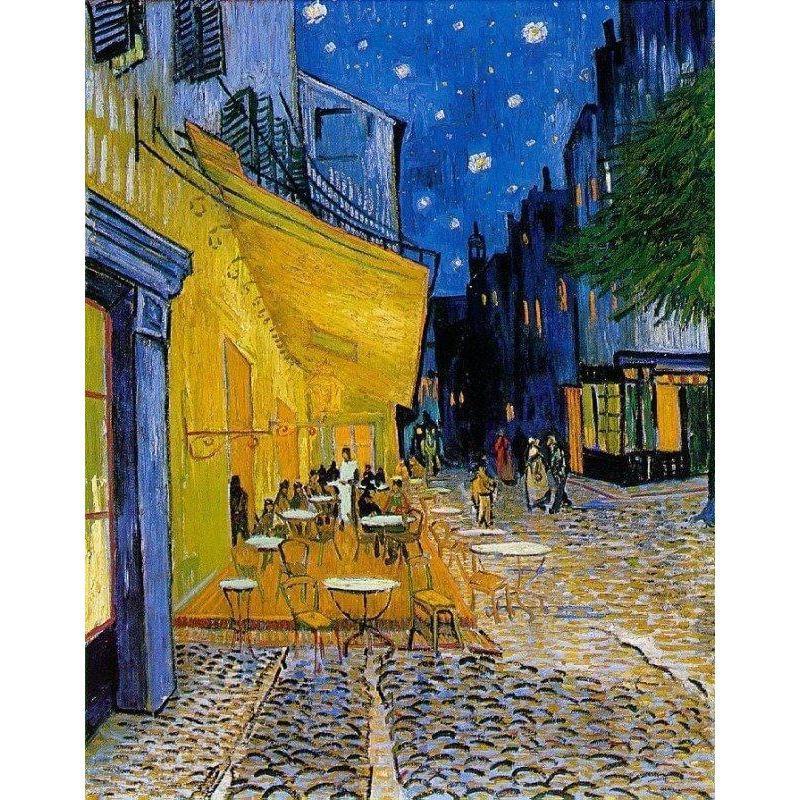 Kaféterrass på natten | Vincent van Gogh Diamantmålning | Eget foto diamantmålnings | Diamond painting | Fyndiq | Sverige