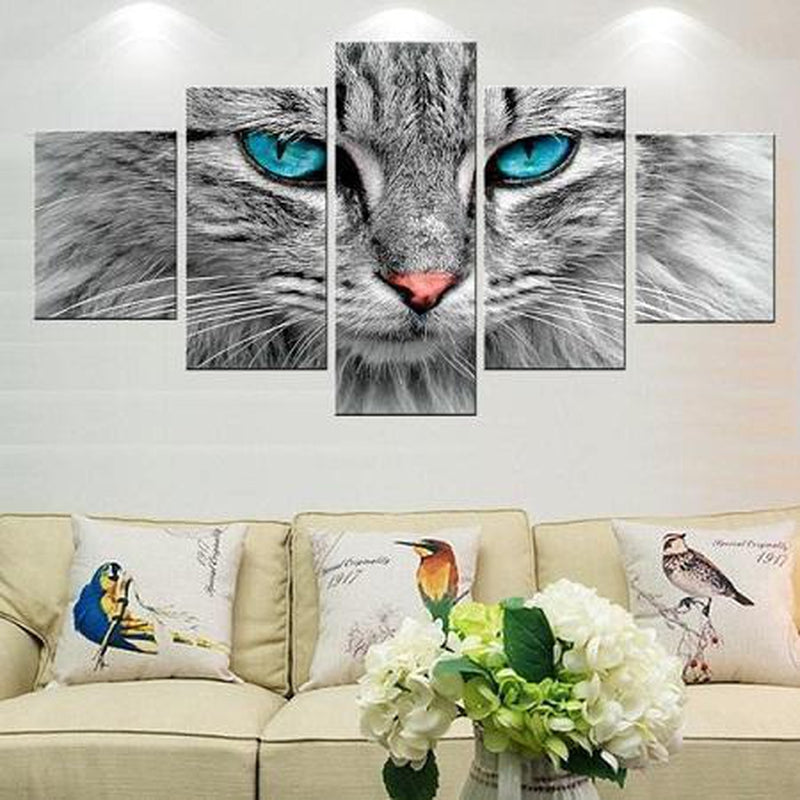 Katt | 5 delar Diamantmålning | Eget foto diamantmålnings | Diamond painting | Fyndiq | Sverige