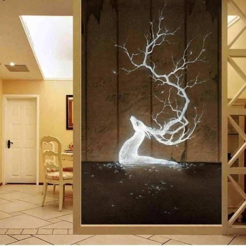 Lyser i mörkret Hjort från 50x80xm Diamantmålning | Eget foto diamantmålnings | Diamond painting | Fyndiq | Sverige