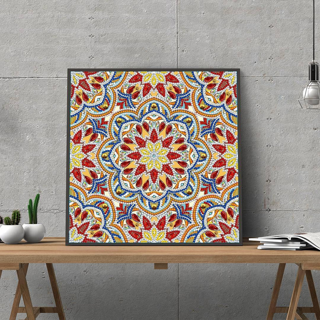Mandala 10 | Självlysande 30x30cm Diamantmålning | Eget foto diamantmålnings | Diamond painting | Fyndiq | Sverige