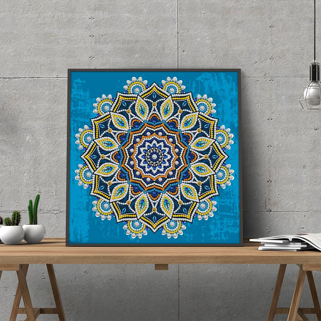 Mandala 3 | Självlysande 30x30cm Diamantmålning | Eget foto diamantmålnings | Diamond painting | Fyndiq | Sverige
