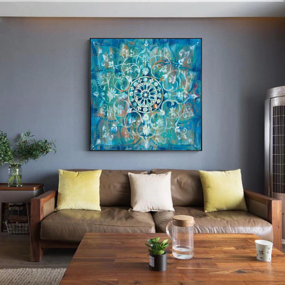 Mandala från 50x50cm Diamantmålning | Eget foto diamantmålnings | Diamond painting | Fyndiq | Sverige