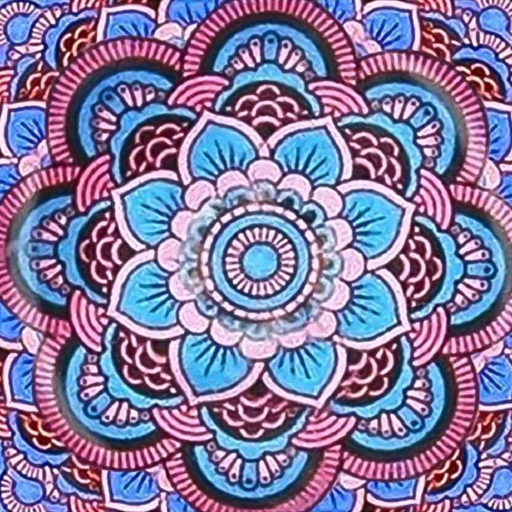 Mandala lila Diamantmålning | Eget foto diamantmålnings | Diamond painting | Fyndiq | Sverige