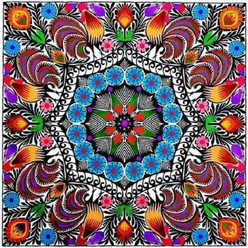 Mandala multifärgad Diamantmålning | Eget foto diamantmålnings | Diamond painting | Fyndiq | Sverige