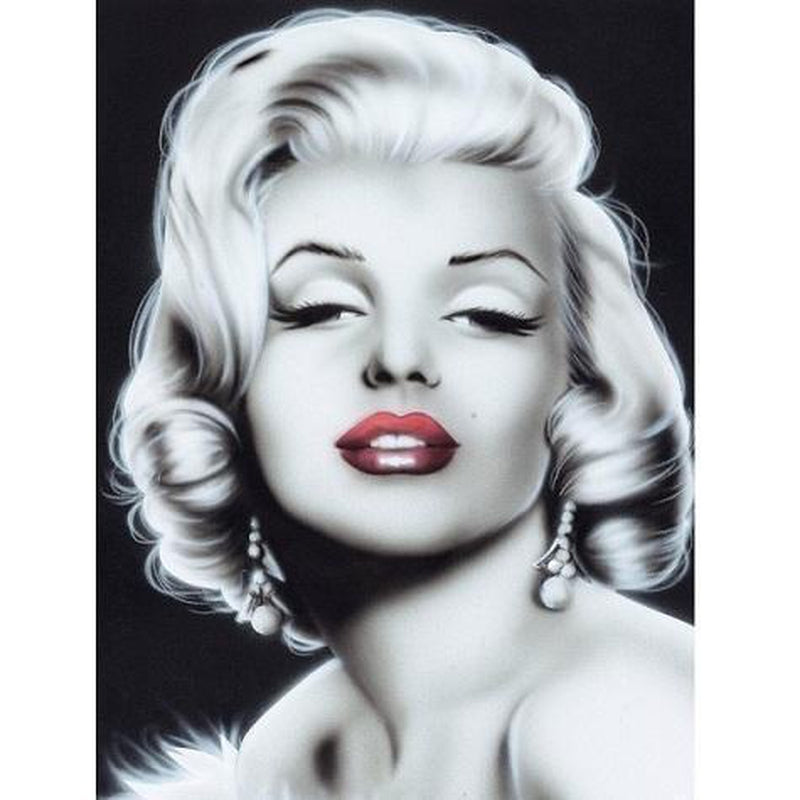 Marilyn Monroe svart vit Diamantmålning | Eget foto diamantmålnings | Diamond painting | Fyndiq | Sverige
