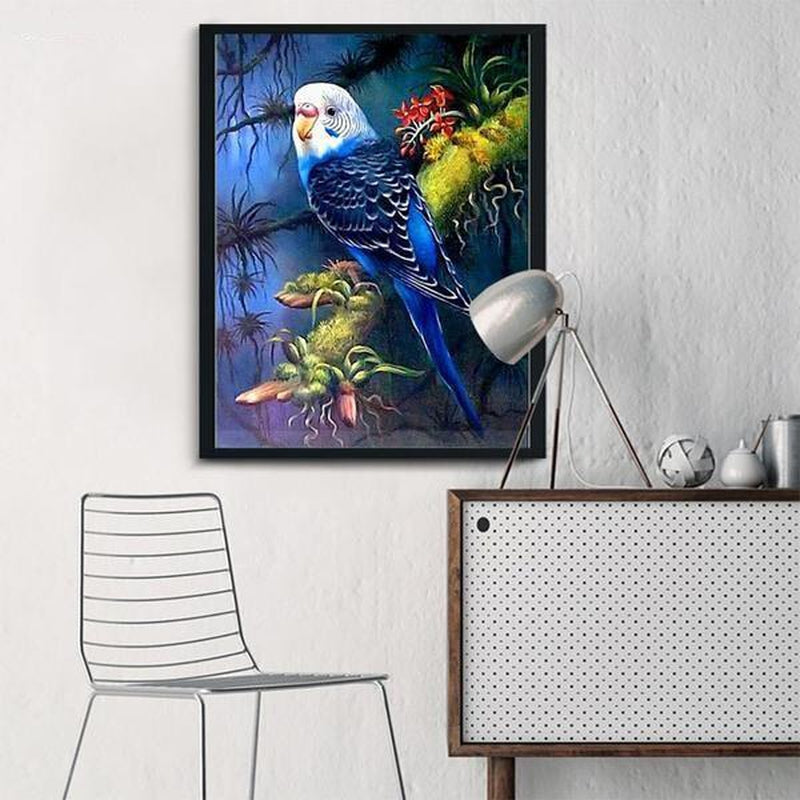 Parakit från 50x60cm Diamantmålning | Eget foto diamantmålnings | Diamond painting | Fyndiq | Sverige