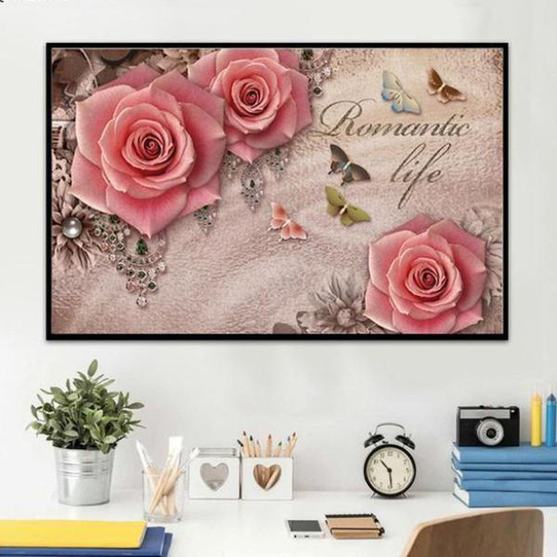 Romantic life från 50x80cm Diamantmålning | Eget foto diamantmålnings | Diamond painting | Fyndiq | Sverige