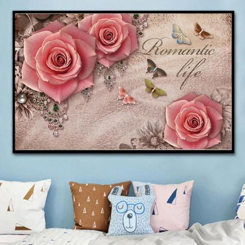 Romantic life från 50x80cm Diamantmålning | Eget foto diamantmålnings | Diamond painting | Fyndiq | Sverige