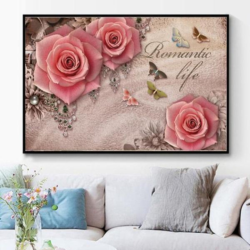 Romantic life från 50x80cm Diamantmålning | Eget foto diamantmålnings | Diamond painting | Fyndiq | Sverige