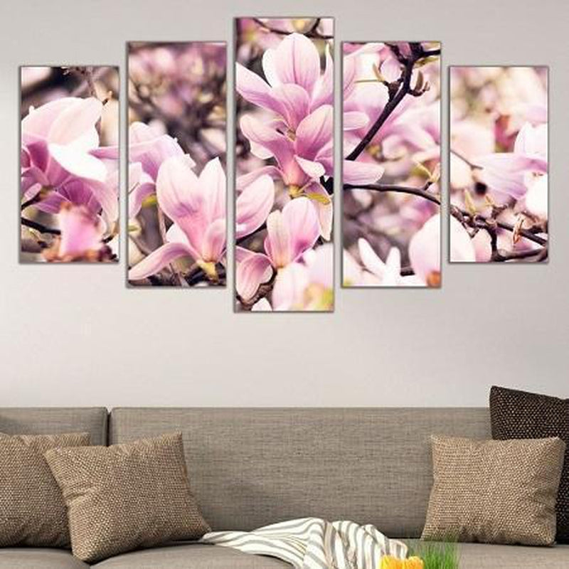 Rosa lotus | 5 delar Diamantmålning | Eget foto diamantmålnings | Diamond painting | Fyndiq | Sverige
