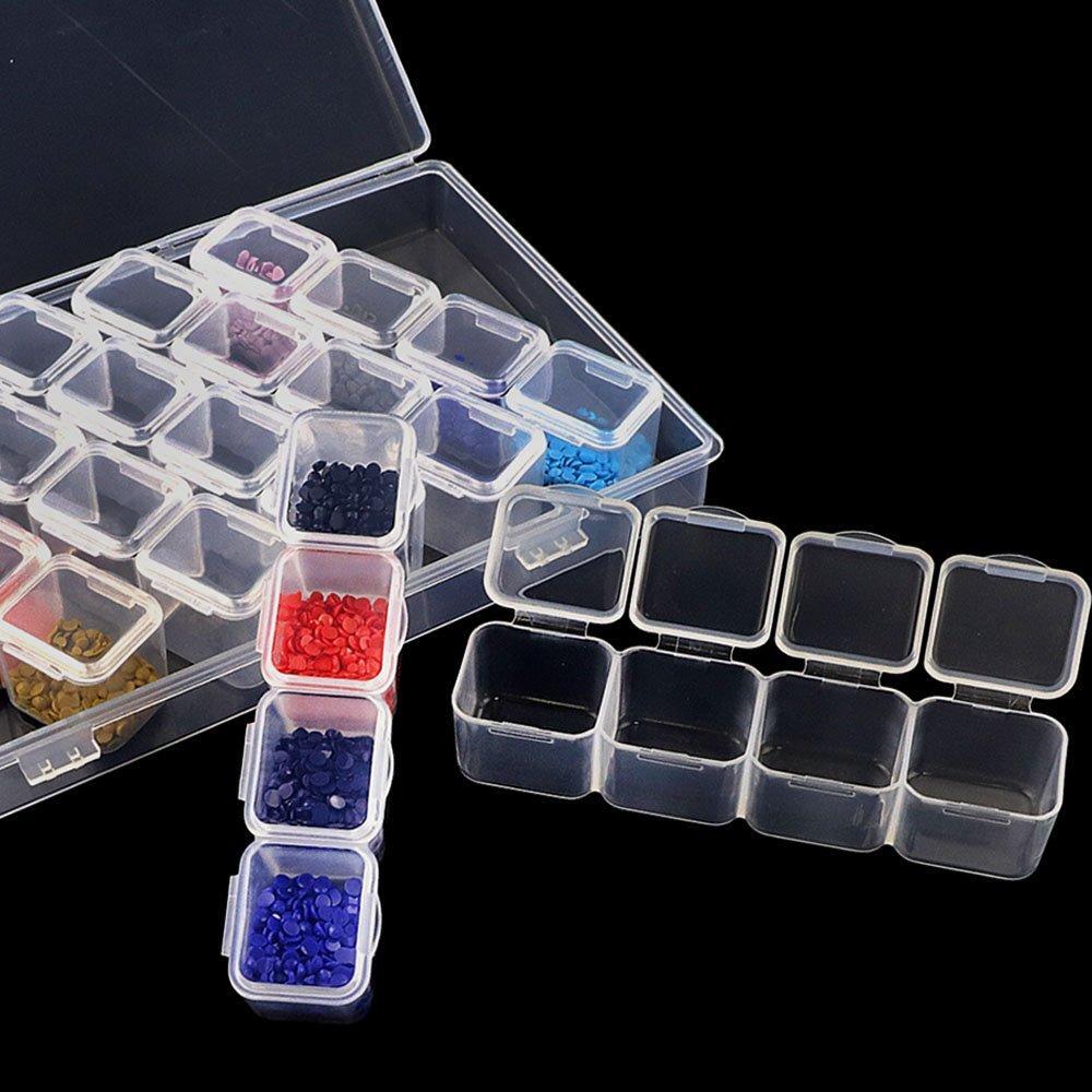 Sorteringsbox transparent | 28 delar Diamantmålning | Eget foto diamantmålnings | Diamond painting | Fyndiq | Sverige
