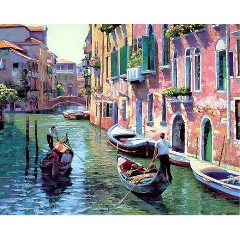 Venedig - Måla efter nummer Diamantmålning | Eget foto diamantmålnings | Diamond painting | Fyndiq | Sverige